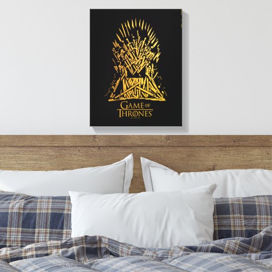 Iron Throne Icon Leinwanddruck (Insitu (Schlafzimmer))