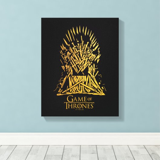 Iron Throne Icon Leinwanddruck (Insitu (Holzboden))