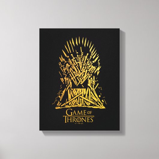 Iron Throne Icon Leinwanddruck (Vorderseite)
