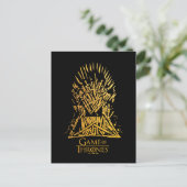 Iron Throne Icon Postkarte (Stehend Vorderseite)