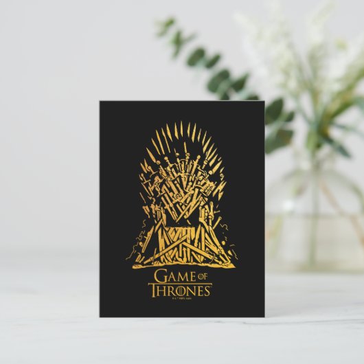 Iron Throne Icon Postkarte (Stehend Vorderseite)