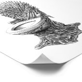 Iron Throne Toilet – Funny Game of Thrones Poster (Ecke)