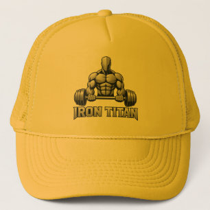 Iron Titan Fitness Logo - Schweres Heben & Muskel  Truckerkappe