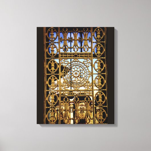 Iron Window Art Leinwanddruck (Vorderseite)