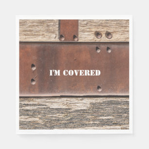 Iron Wood starker Mann aussehen Serviette