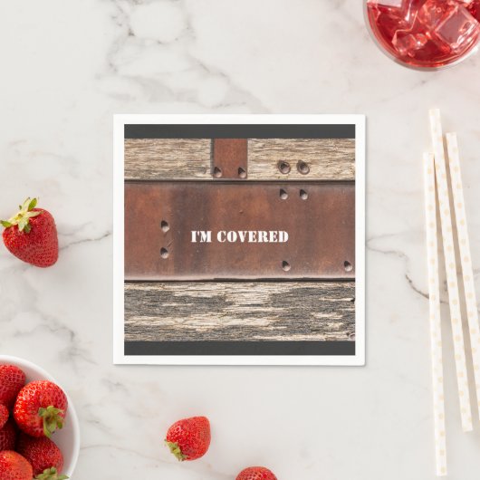 Iron Wood starker Mann aussehen Serviette (Beispiel)