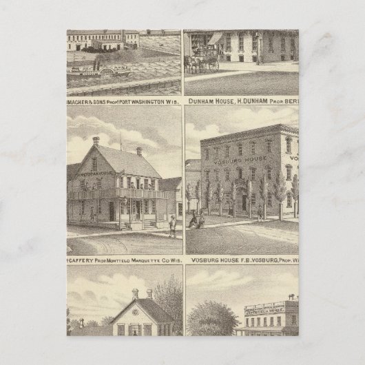 Iron Works, Hotels & Residenzen in Port Washington Postkarte (Vorderseite)