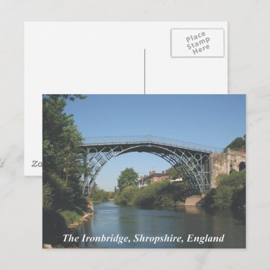 Ironbridge Shropshire Postkarte (Vorne/Hinten)