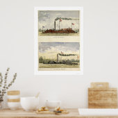 Ironclads Essex and Choctaw von Stouffer 1864 Poster (Küche)