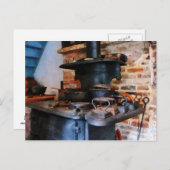 Ironenheizung auf Stove Postkarte (Vorne/Hinten)