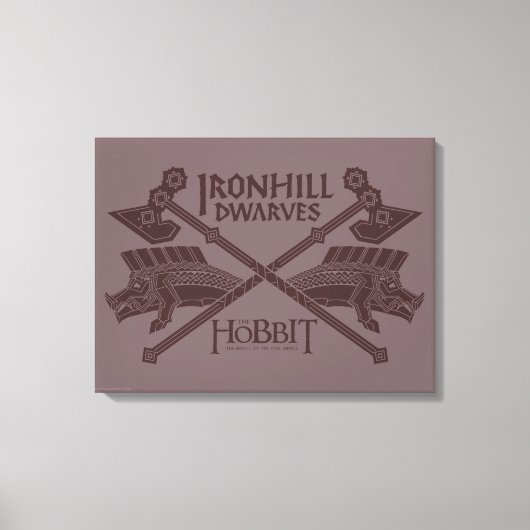 Ironhill-Zwerge-Movie-Symbol Leinwanddruck (Vorderseite)