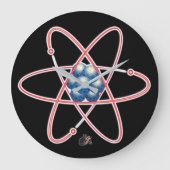 Ironic Atomic Große Wanduhr (Vorderseite)