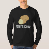Ironic Potatoe Quote Hobby Chef Potatolicious T-Shirt (Vorderseite)