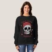 Ironic Valentine Skull Sweatshirt (Vorne ganz)