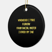 Ironic Workplace Priorities Keramik Ornament (Links)