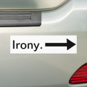 Ironie am rechten Autoaufkleber (Auf Auto)