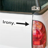 Ironie am rechten Autoaufkleber (Auf Lkw)