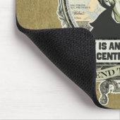 Ironie auf einer zentralen Banknote Mousepad (Ecke)