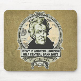 Ironie auf einer zentralen Banknote Mousepad