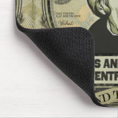 Ironie auf einer zentralen Banknote Mousepad (Ecke)