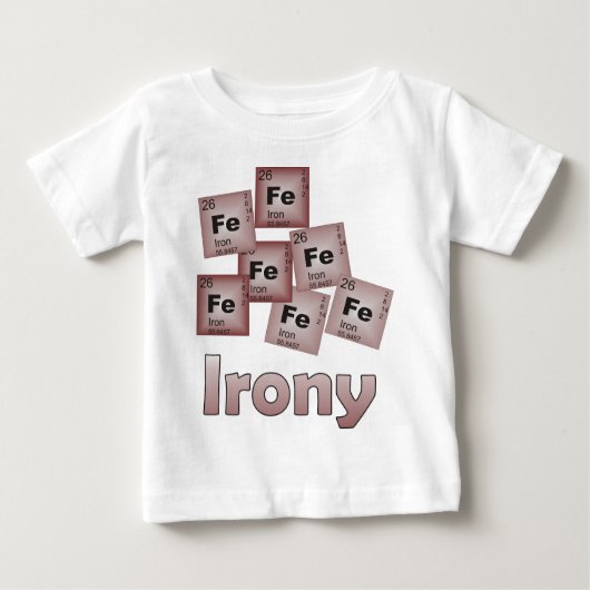 Ironie Baby T-shirt (Vorderseite)