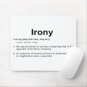 Ironie-Definition Mousepad (Mit Mouse)