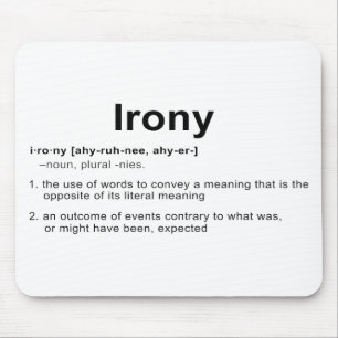Ironie-Definition Mousepad