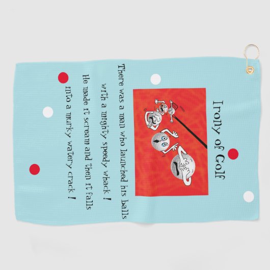 Ironie des Golftuchs Golfhandtuch (Horizontal)