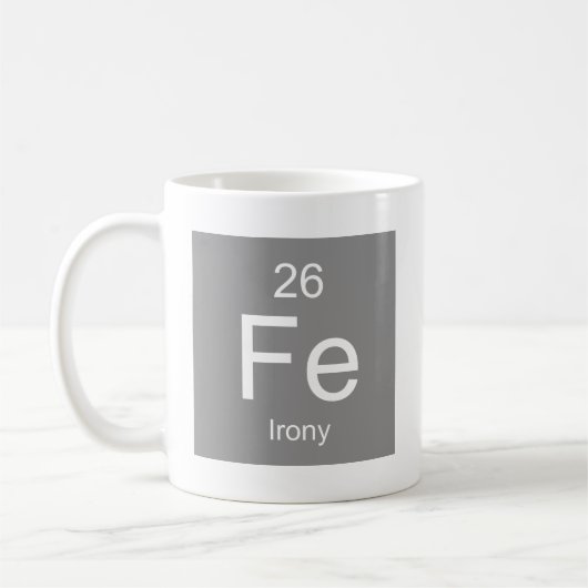 Ironie-Element-Tasse Kaffeetasse (Links)