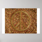 Ironie, Friedenszeichen, Kugeln, Munition Poster (Vorne)