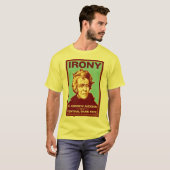 Ironie ist Andrew Jackson auf einer zentralen T-Shirt (Vorne ganz)