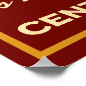 Ironie ist Jackson auf einem Notenposter der Zentr Poster (Ecke)