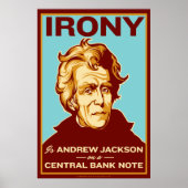 Ironie ist Jackson auf einem Notenposter der Zentr Poster (Vorne)
