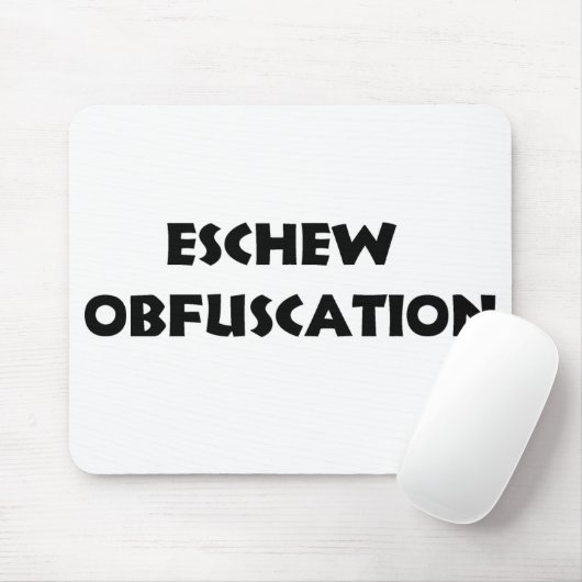 Ironie-Mausunterlage Mousepad (Mit Mouse)