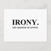 Ironie Postkarte (Vorderseite)