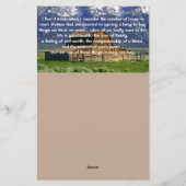 Ironien des Lebens Inspiration Briefpapier (Rückseite)