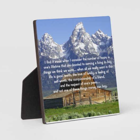 Ironien des Lebens Inspiration Fotoplatte (Vorderseite)