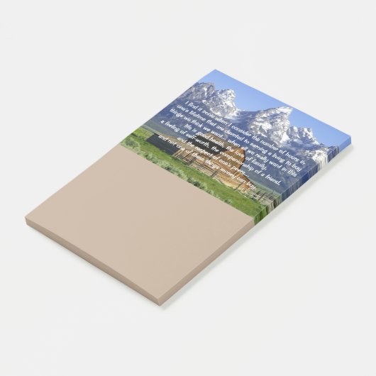 Ironien des Lebens Inspiration Post-it Klebezettel (angewinkelt)