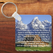 Ironien des Lebens Inspiration Schlüsselanhänger (Vorderseite)