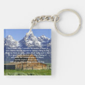 Ironien des Lebens Inspiration Schlüsselanhänger (Rückseite)