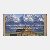 Ironien des Lebens Inspiration Schreibtischunterlage (Vorderseite)