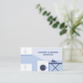 Ironing & Laundry Visitenkarte (Stehend Vorderseite)