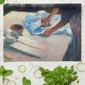 Ironing Woman Degas Geschirrtuch (Gefaltet)