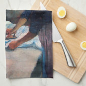 Ironing Woman Degas Geschirrtuch (Viertel Falte)