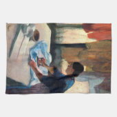 Ironing Woman Degas Geschirrtuch (Horizontal)