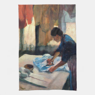 Ironing Woman Degas Geschirrtuch