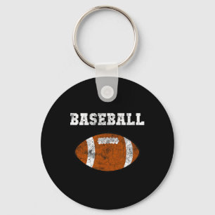 Ironisch Sarkastischer American Football Baseball  Schlüsselanhänger