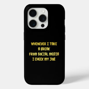 Ironische Arbeitsplatzprioritäten Case-Mate iPhone Hülle