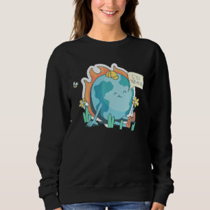 Ironische Erklärung des französischen Klimaschutze Sweatshirt