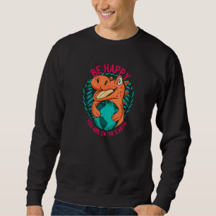 Ironische Erklärung zum Klimawandel durch ein Dino Sweatshirt